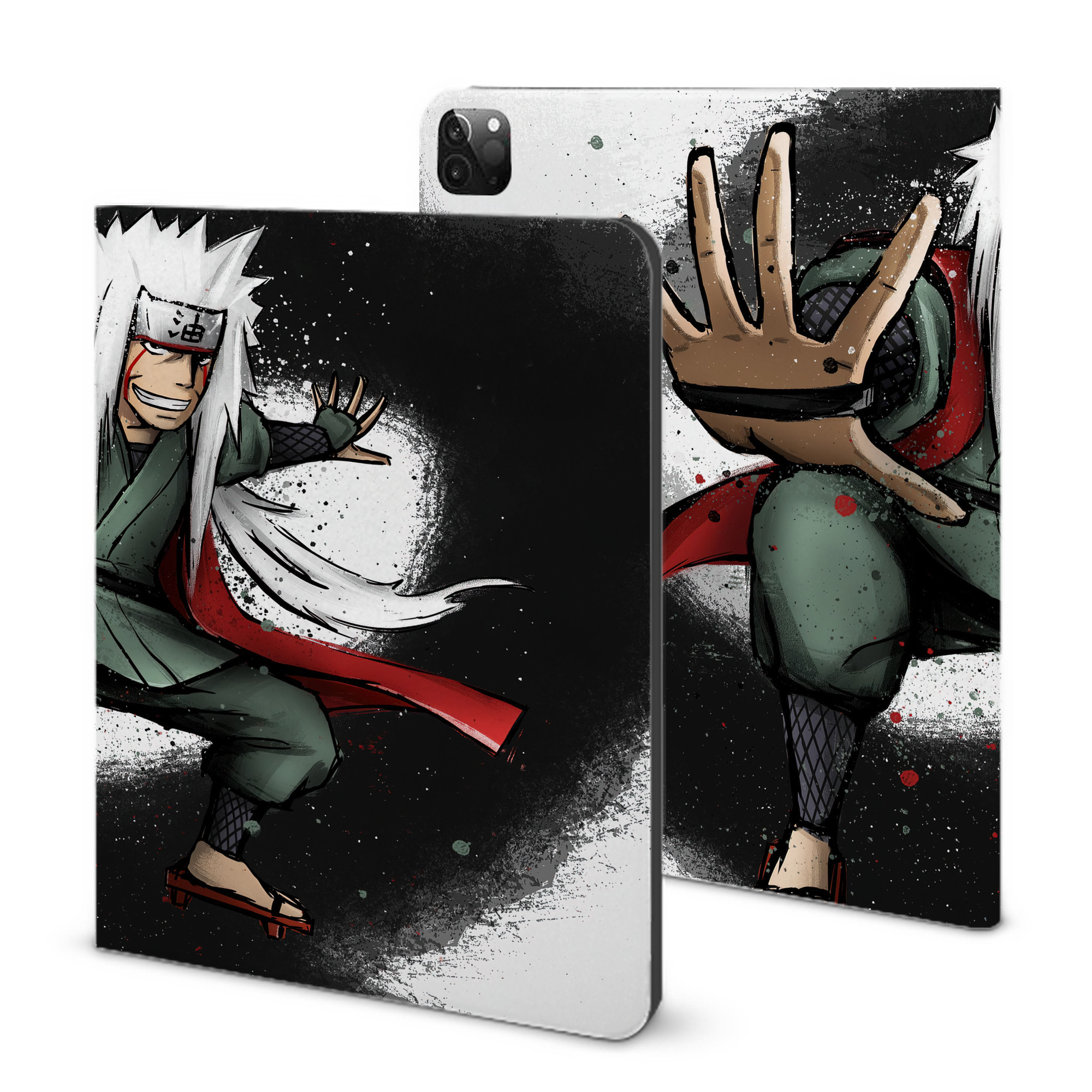（画像用） NARUTO -ナルト- NARUTO -ナルト- 疾風伝 IPadケース ペンホルダー付き ブックスタイルデザイン